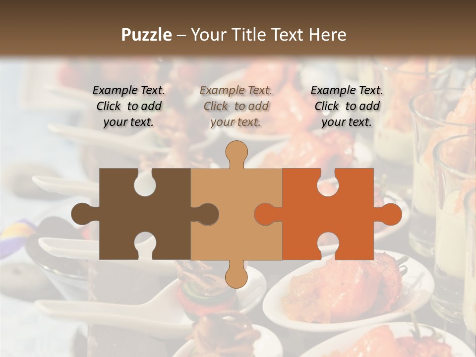 A Table Topped With Lots Of Plates Of Food PowerPoint Template