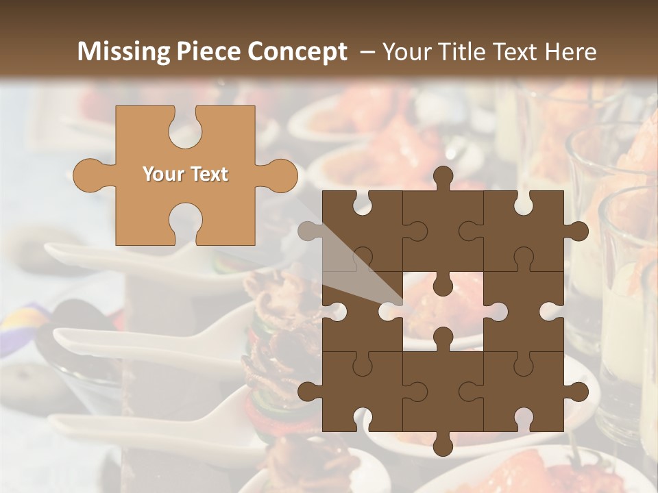 A Table Topped With Lots Of Plates Of Food PowerPoint Template