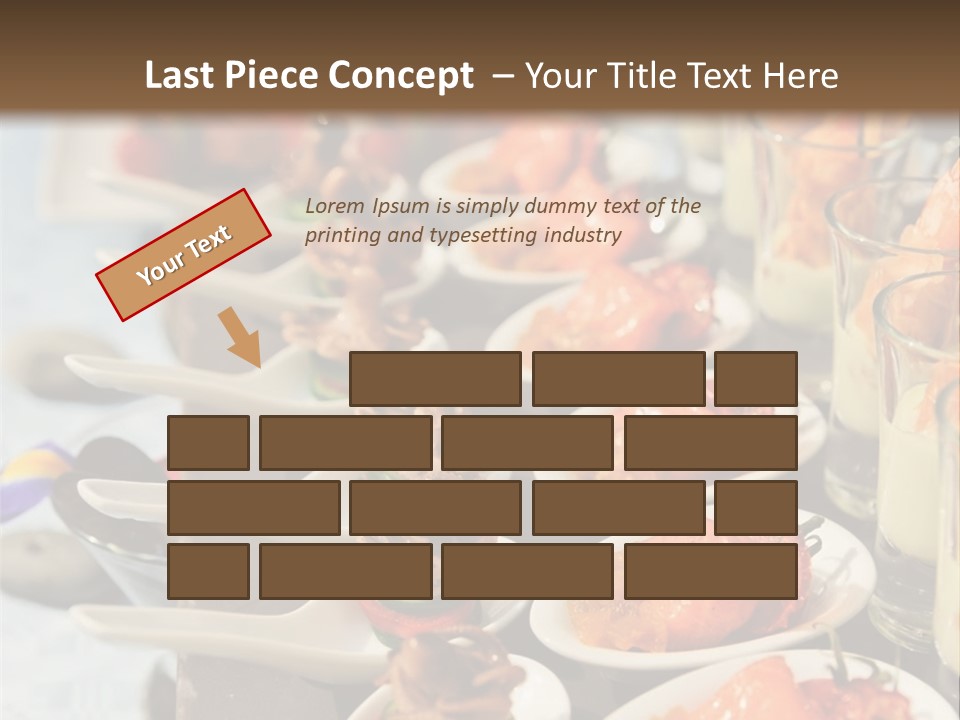 A Table Topped With Lots Of Plates Of Food PowerPoint Template