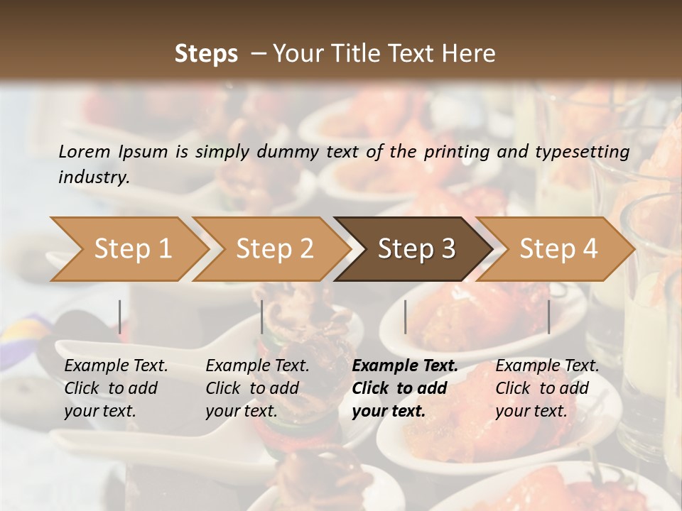 A Table Topped With Lots Of Plates Of Food PowerPoint Template