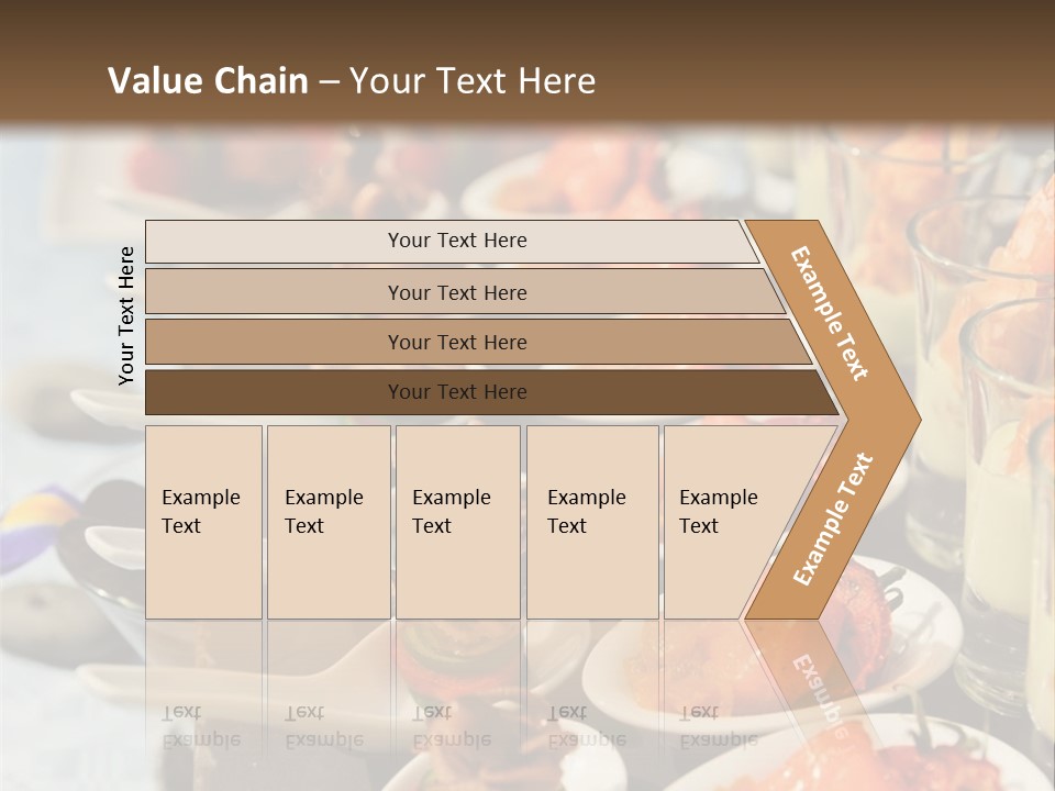 A Table Topped With Lots Of Plates Of Food PowerPoint Template