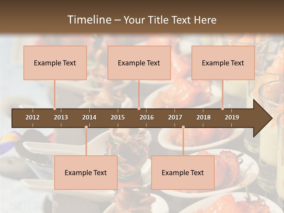A Table Topped With Lots Of Plates Of Food PowerPoint Template