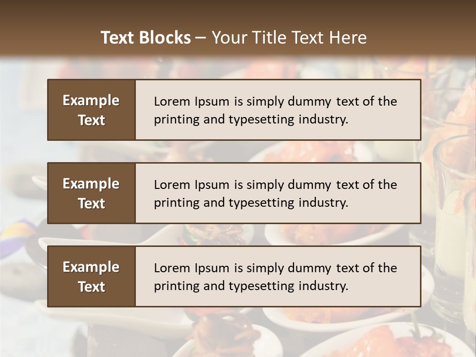 A Table Topped With Lots Of Plates Of Food PowerPoint Template