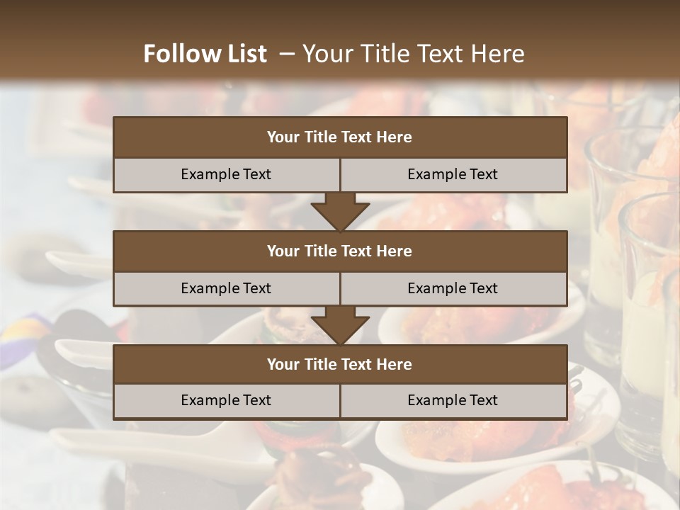 A Table Topped With Lots Of Plates Of Food PowerPoint Template