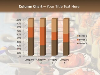 A Table Topped With Lots Of Plates Of Food PowerPoint Template