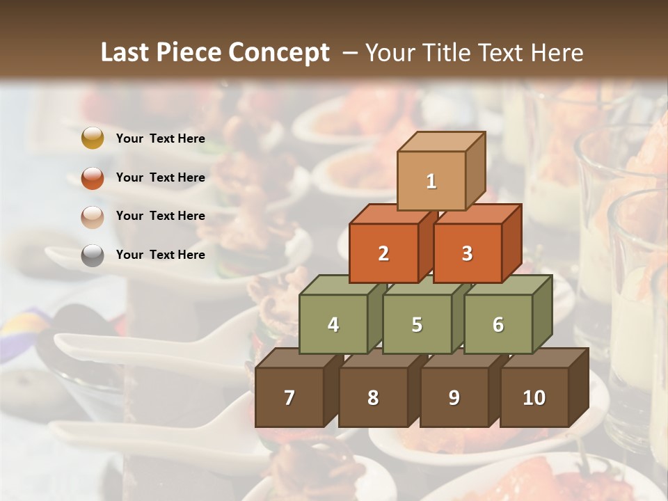 A Table Topped With Lots Of Plates Of Food PowerPoint Template