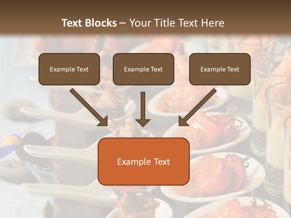 A Table Topped With Lots Of Plates Of Food PowerPoint Template