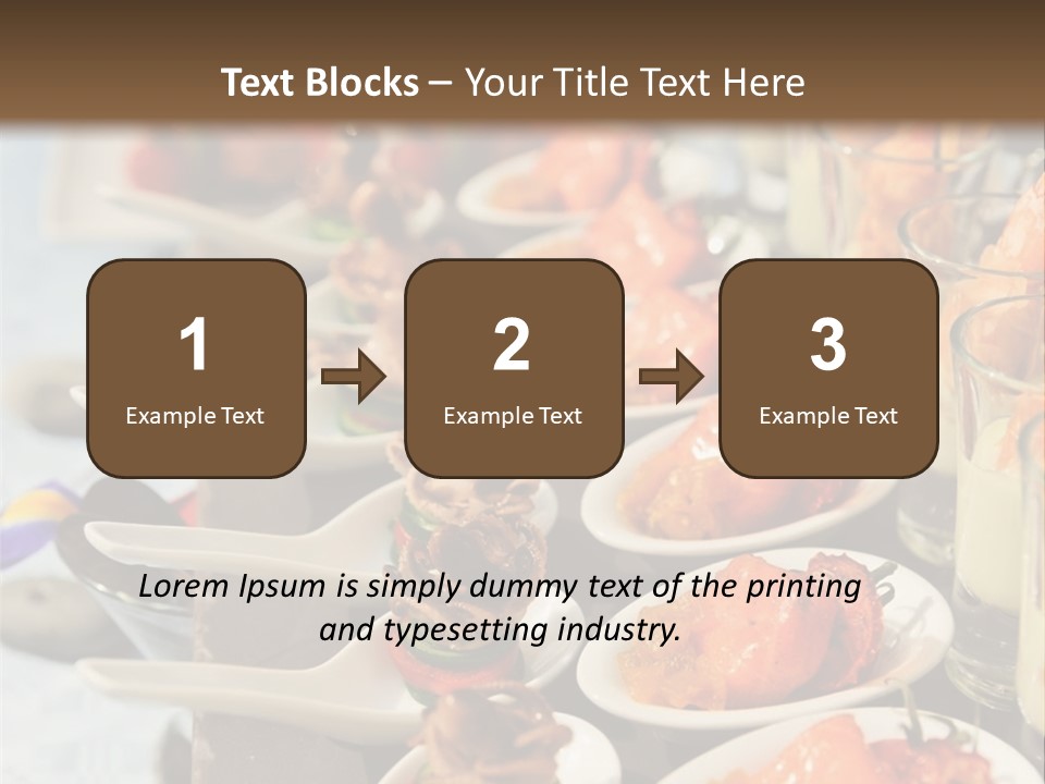 A Table Topped With Lots Of Plates Of Food PowerPoint Template