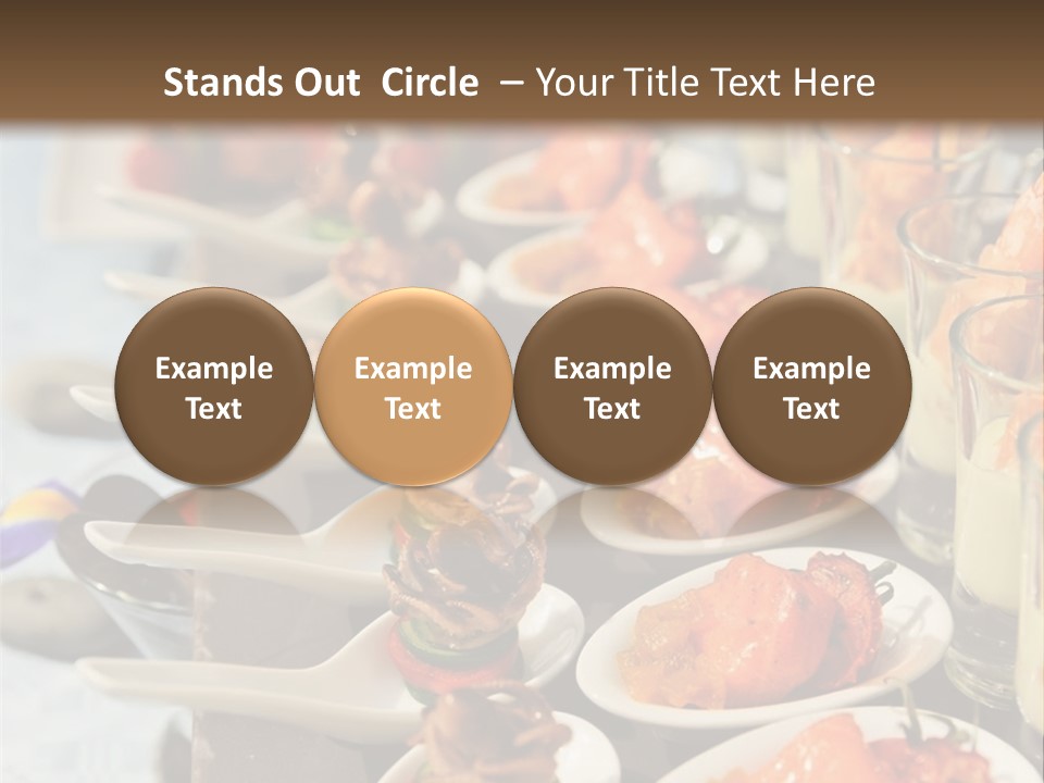 A Table Topped With Lots Of Plates Of Food PowerPoint Template