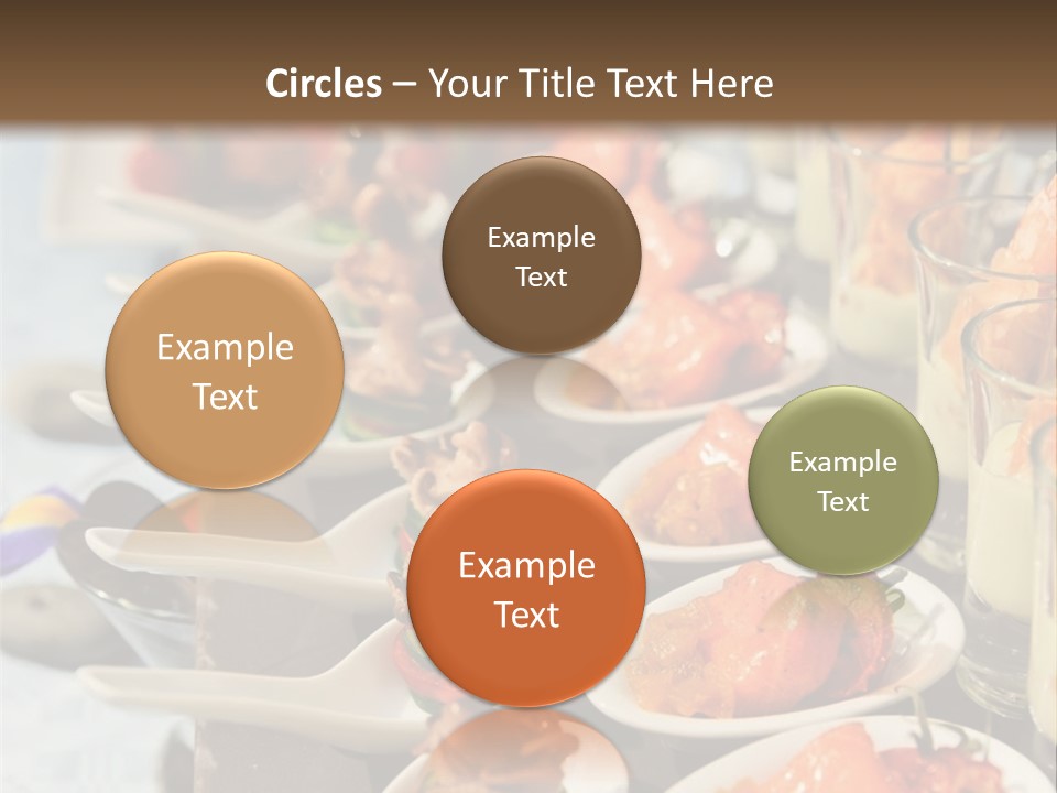 A Table Topped With Lots Of Plates Of Food PowerPoint Template