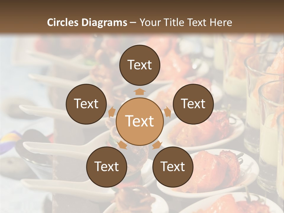 A Table Topped With Lots Of Plates Of Food PowerPoint Template