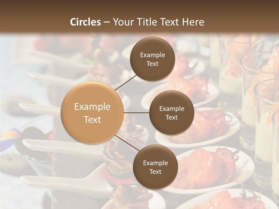 A Table Topped With Lots Of Plates Of Food PowerPoint Template