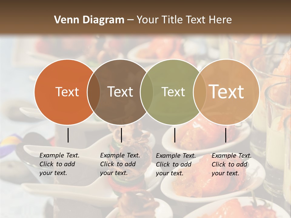 A Table Topped With Lots Of Plates Of Food PowerPoint Template