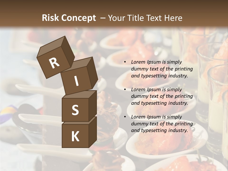 A Table Topped With Lots Of Plates Of Food PowerPoint Template