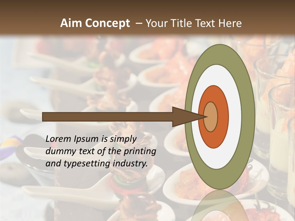 A Table Topped With Lots Of Plates Of Food PowerPoint Template