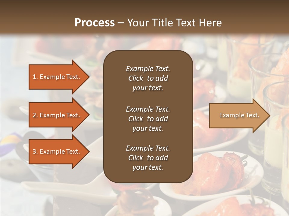 A Table Topped With Lots Of Plates Of Food PowerPoint Template