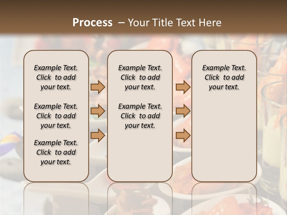 A Table Topped With Lots Of Plates Of Food PowerPoint Template