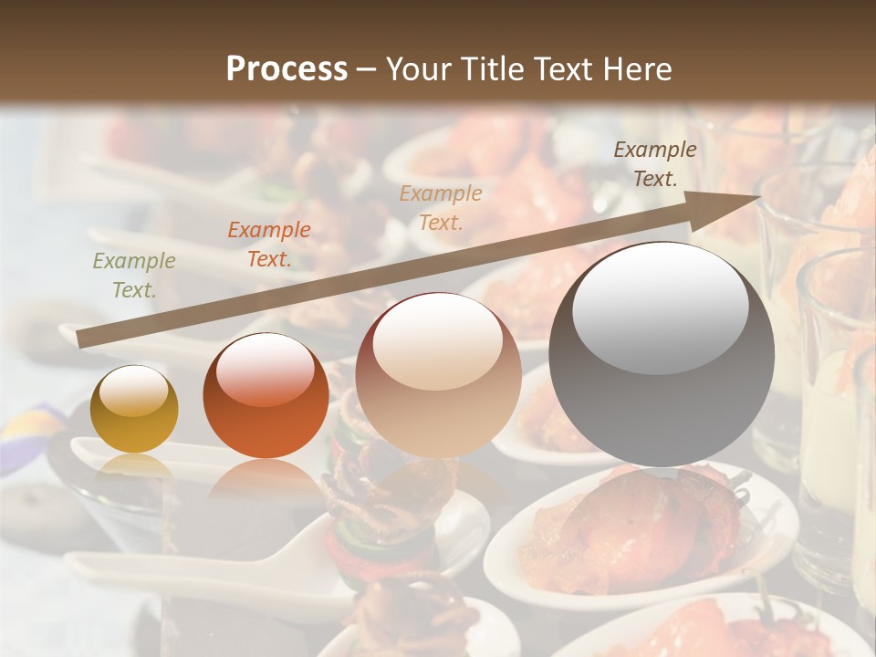 A Table Topped With Lots Of Plates Of Food PowerPoint Template