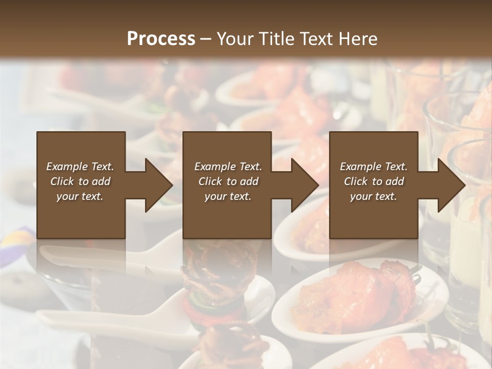 A Table Topped With Lots Of Plates Of Food PowerPoint Template