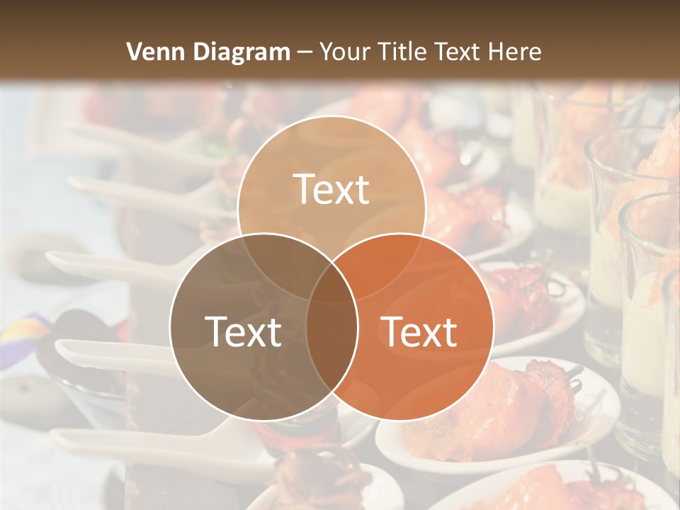 A Table Topped With Lots Of Plates Of Food PowerPoint Template