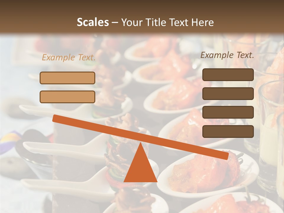 A Table Topped With Lots Of Plates Of Food PowerPoint Template