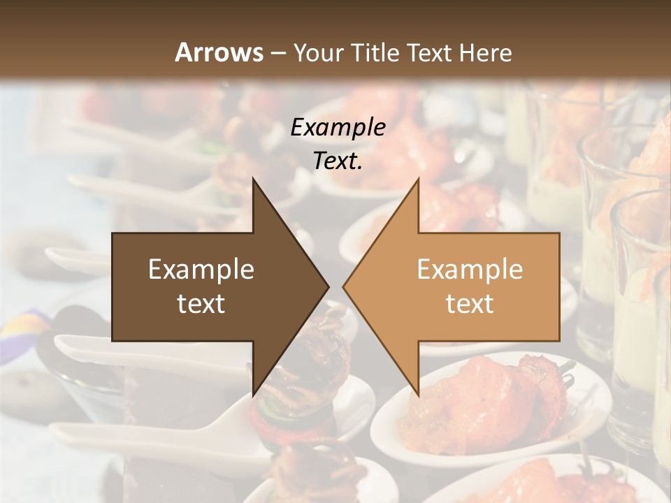 A Table Topped With Lots Of Plates Of Food PowerPoint Template