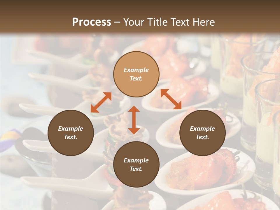 A Table Topped With Lots Of Plates Of Food PowerPoint Template