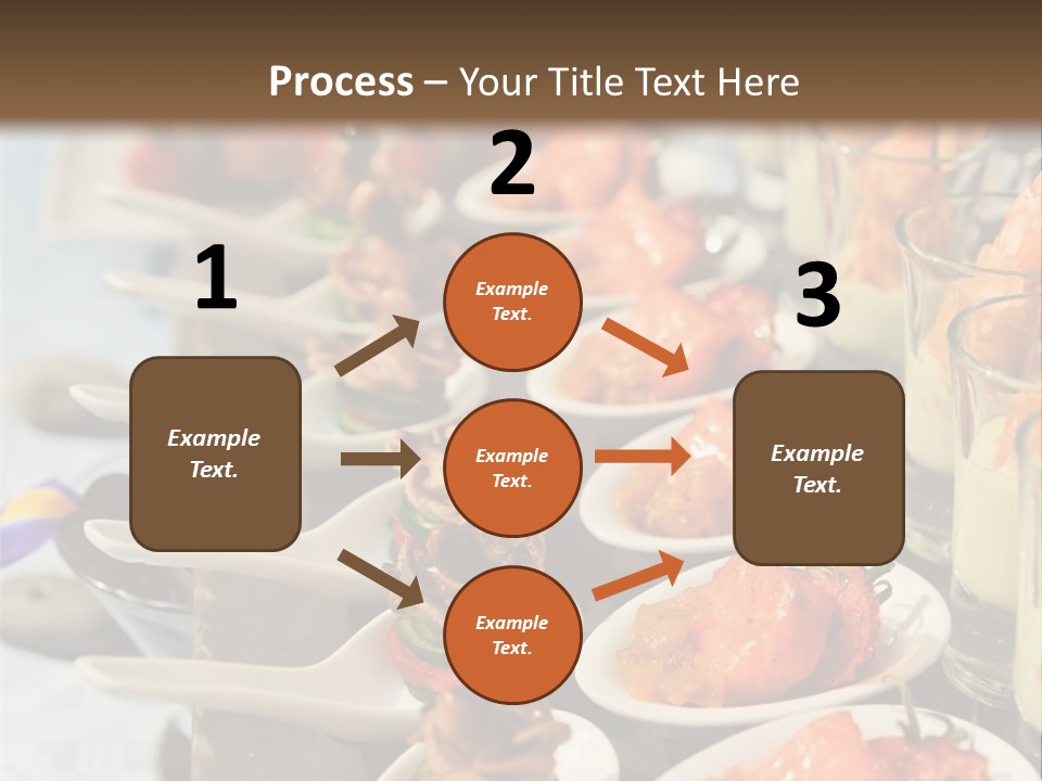 A Table Topped With Lots Of Plates Of Food PowerPoint Template