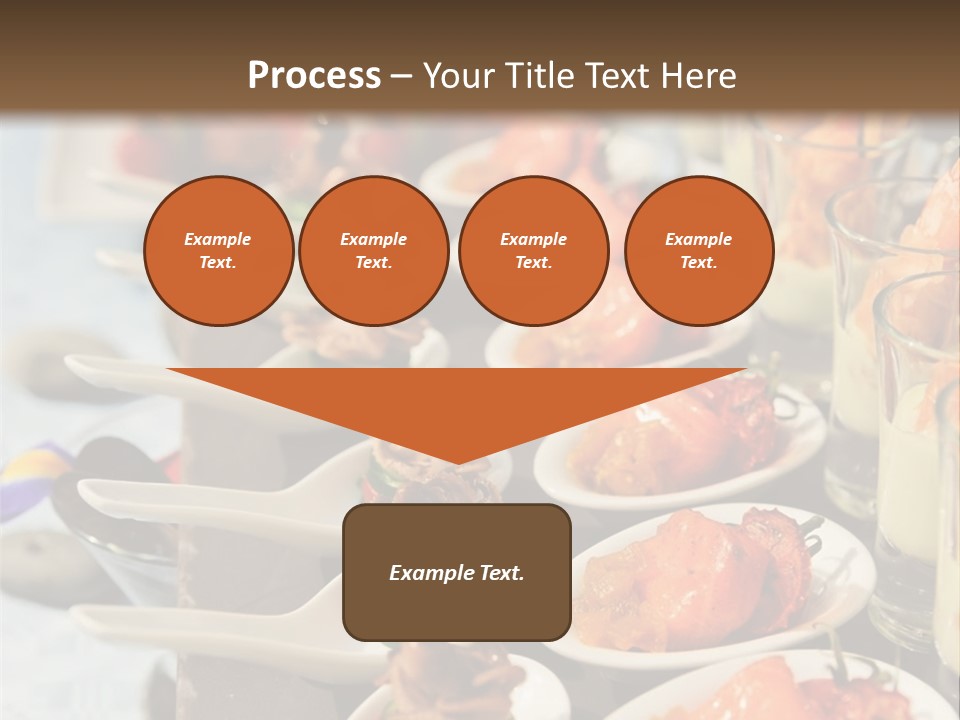 A Table Topped With Lots Of Plates Of Food PowerPoint Template