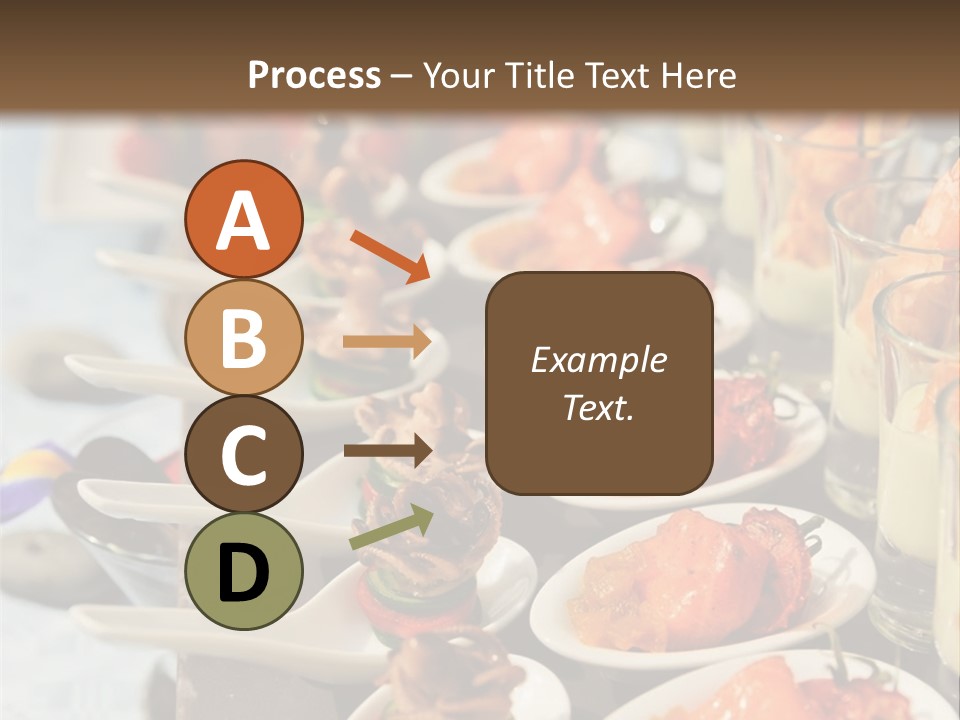 A Table Topped With Lots Of Plates Of Food PowerPoint Template