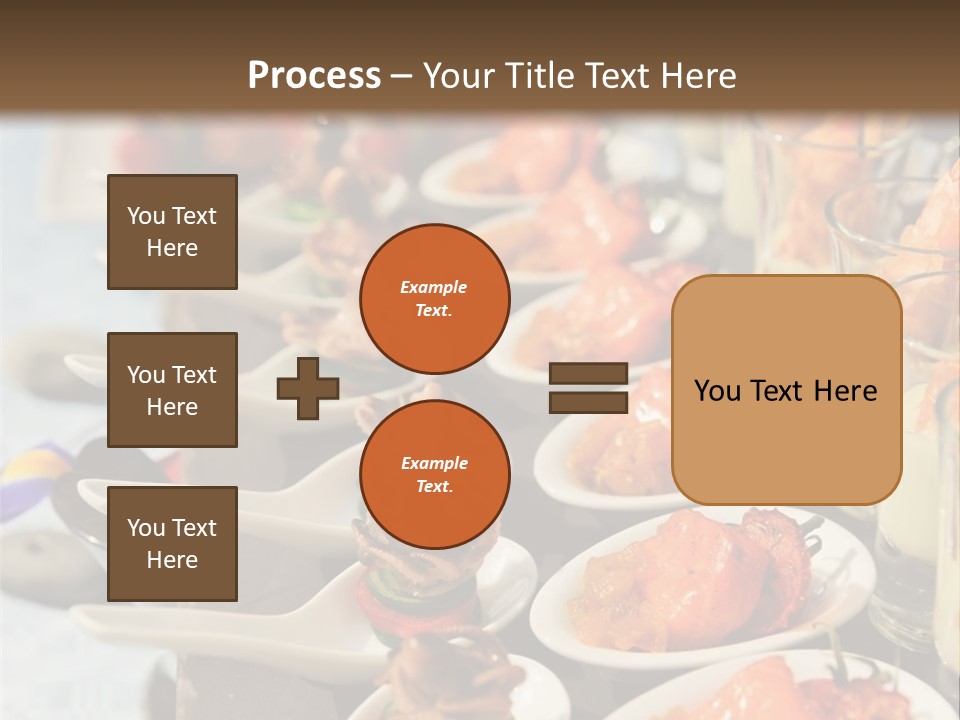 A Table Topped With Lots Of Plates Of Food PowerPoint Template