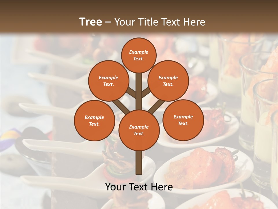A Table Topped With Lots Of Plates Of Food PowerPoint Template