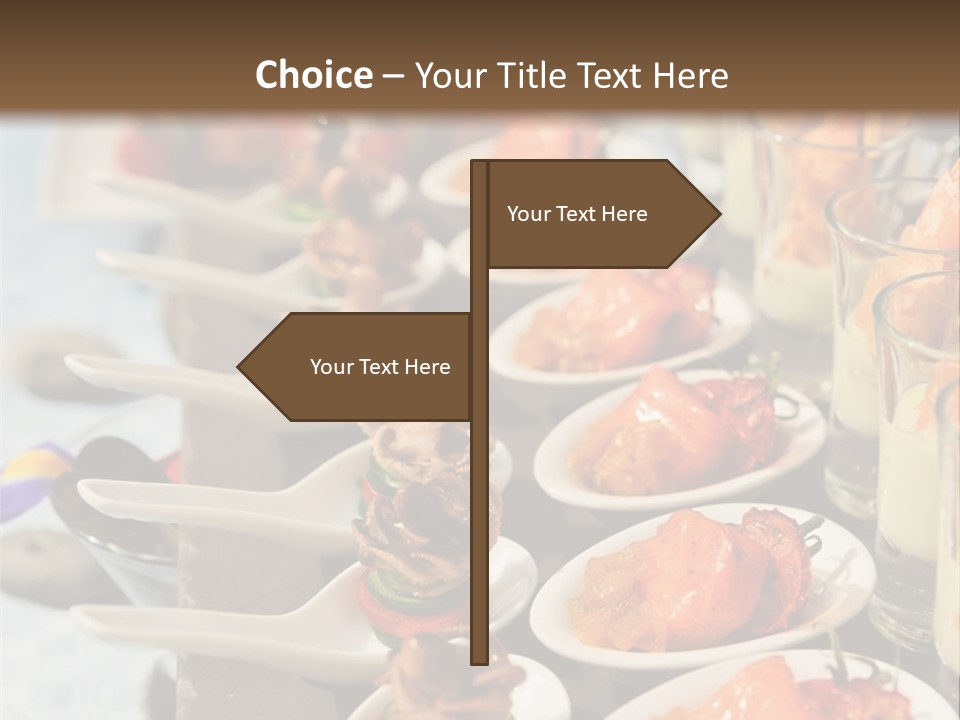 A Table Topped With Lots Of Plates Of Food PowerPoint Template
