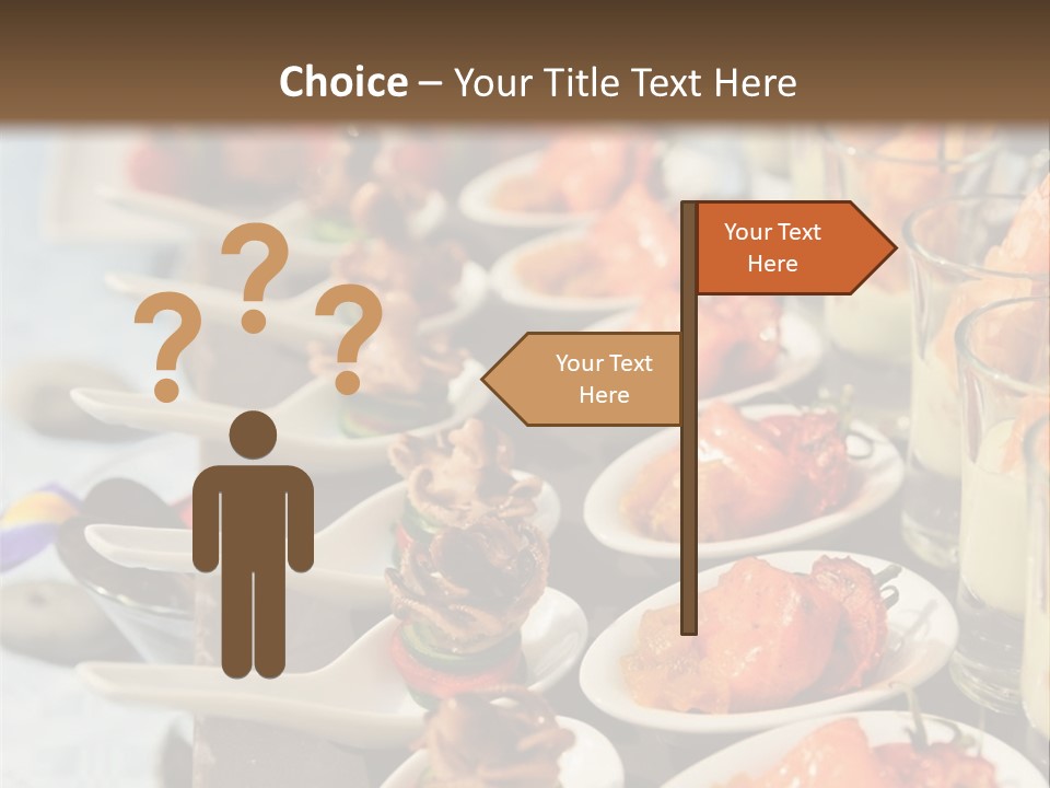 A Table Topped With Lots Of Plates Of Food PowerPoint Template