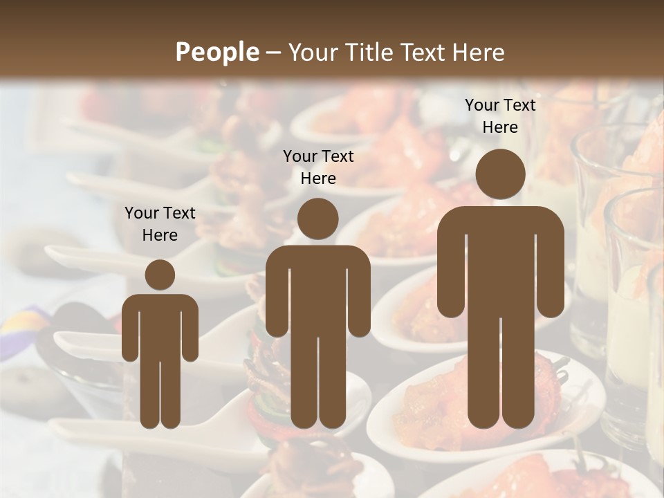 A Table Topped With Lots Of Plates Of Food PowerPoint Template