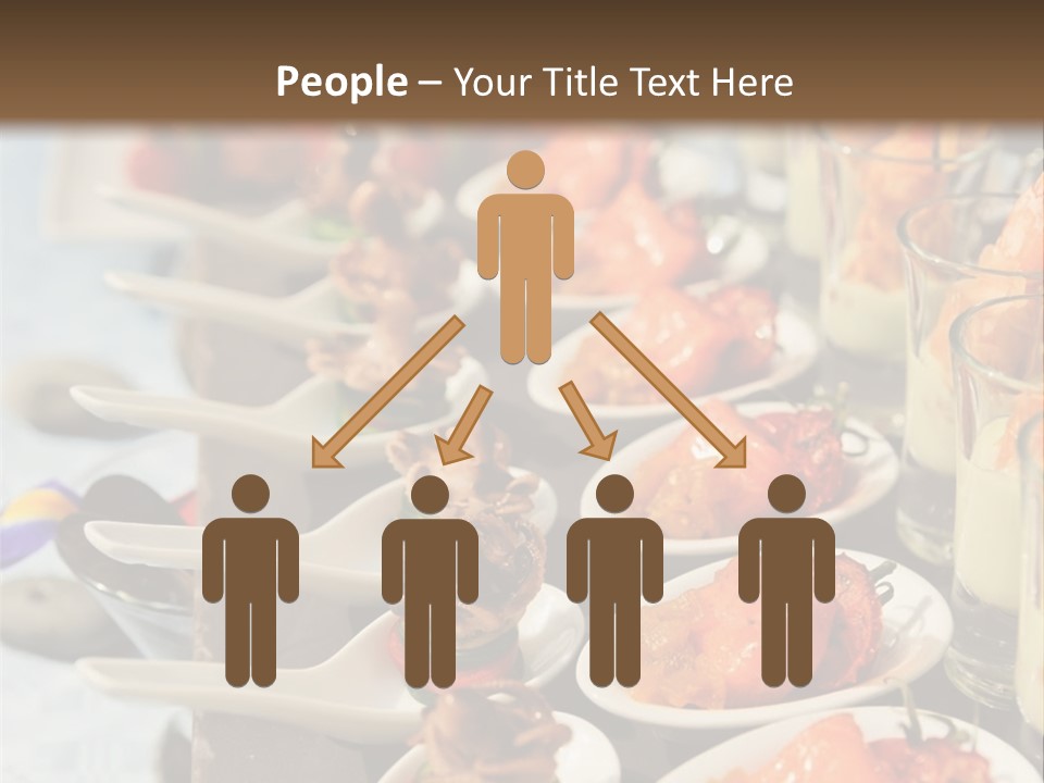 A Table Topped With Lots Of Plates Of Food PowerPoint Template