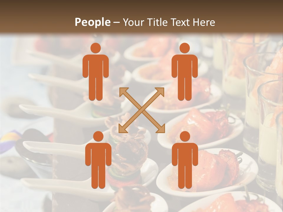 A Table Topped With Lots Of Plates Of Food PowerPoint Template