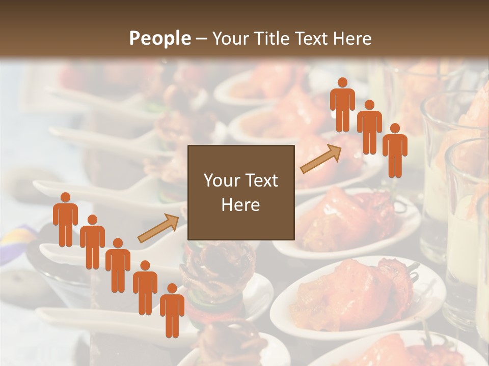 A Table Topped With Lots Of Plates Of Food PowerPoint Template