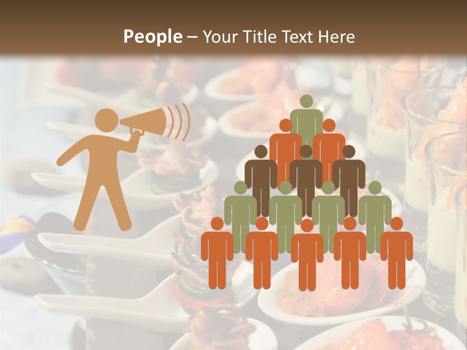 A Table Topped With Lots Of Plates Of Food PowerPoint Template