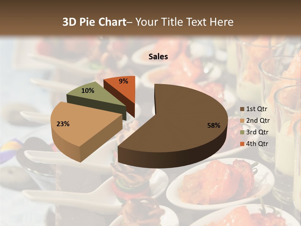 A Table Topped With Lots Of Plates Of Food PowerPoint Template
