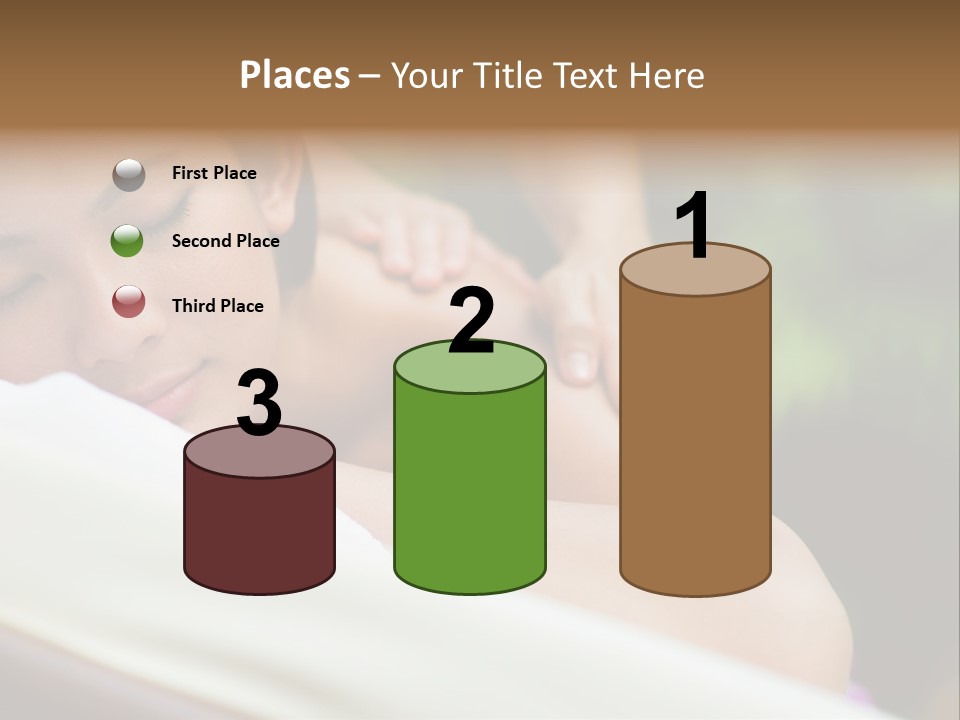 A Woman Getting A Back Massage From A Massager PowerPoint Template