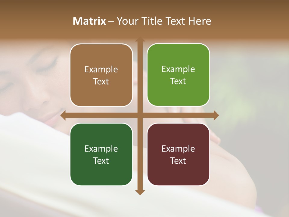 A Woman Getting A Back Massage From A Massager PowerPoint Template