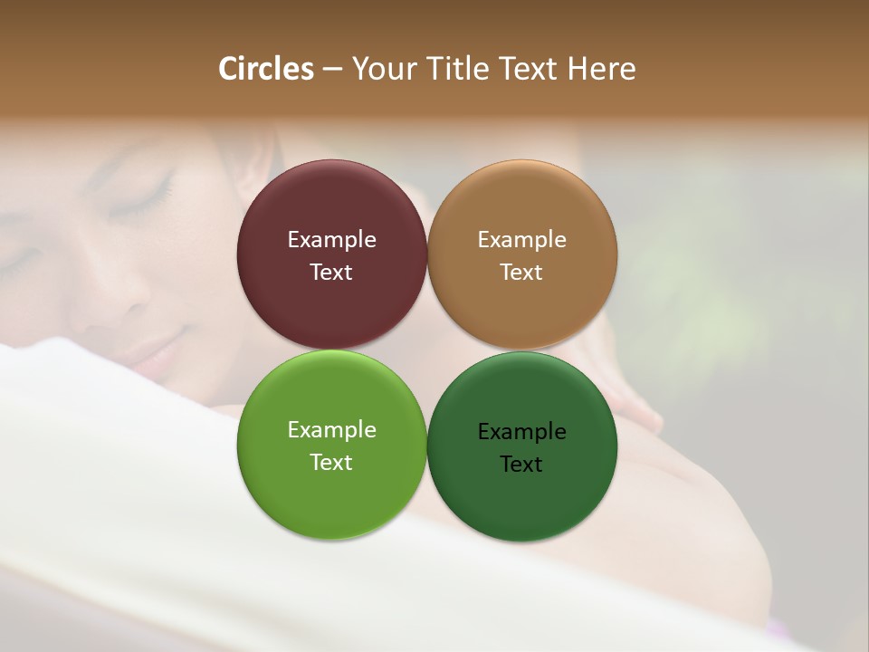 A Woman Getting A Back Massage From A Massager PowerPoint Template