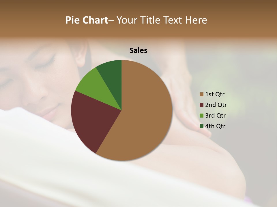 A Woman Getting A Back Massage From A Massager PowerPoint Template