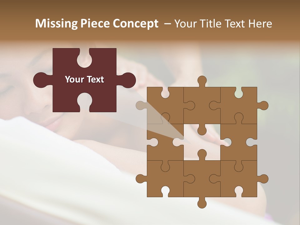 A Woman Getting A Back Massage From A Massager PowerPoint Template