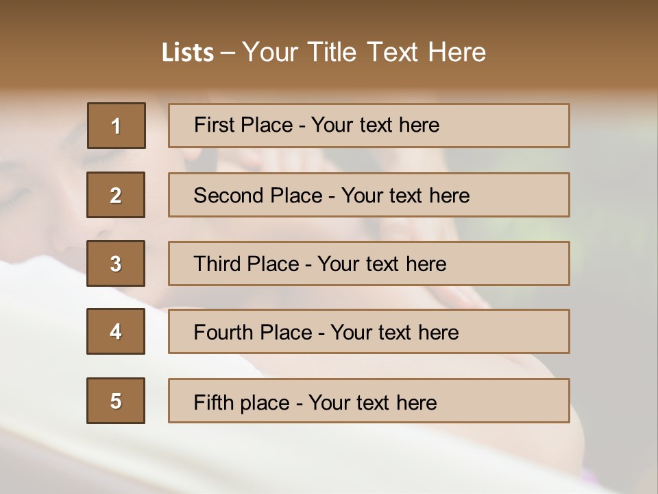 A Woman Getting A Back Massage From A Massager PowerPoint Template