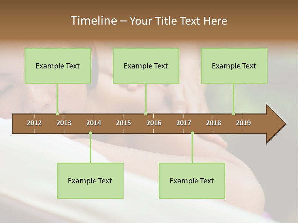 A Woman Getting A Back Massage From A Massager PowerPoint Template