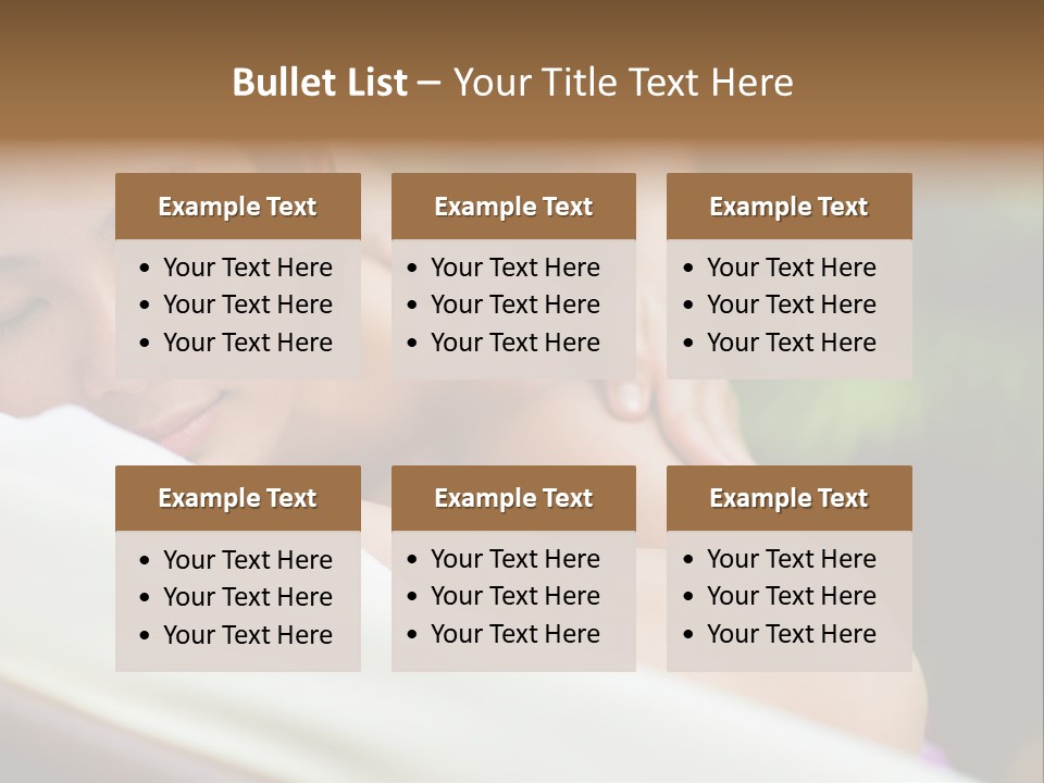 A Woman Getting A Back Massage From A Massager PowerPoint Template