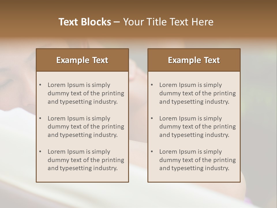 A Woman Getting A Back Massage From A Massager PowerPoint Template