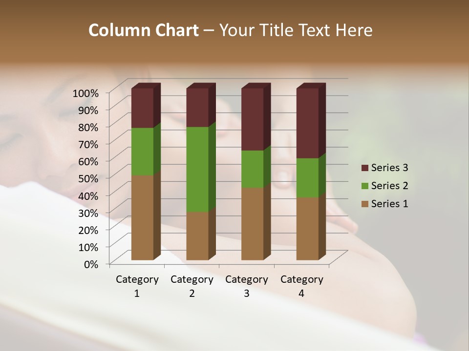A Woman Getting A Back Massage From A Massager PowerPoint Template